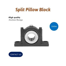 Self Aligning Split Pillow Block Bearing Cast Iron Housings